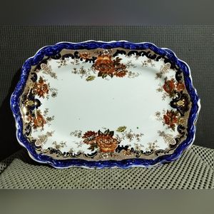 Antique Wedgwood & Co Corea Pattern Royal Semi Porcelain Plate